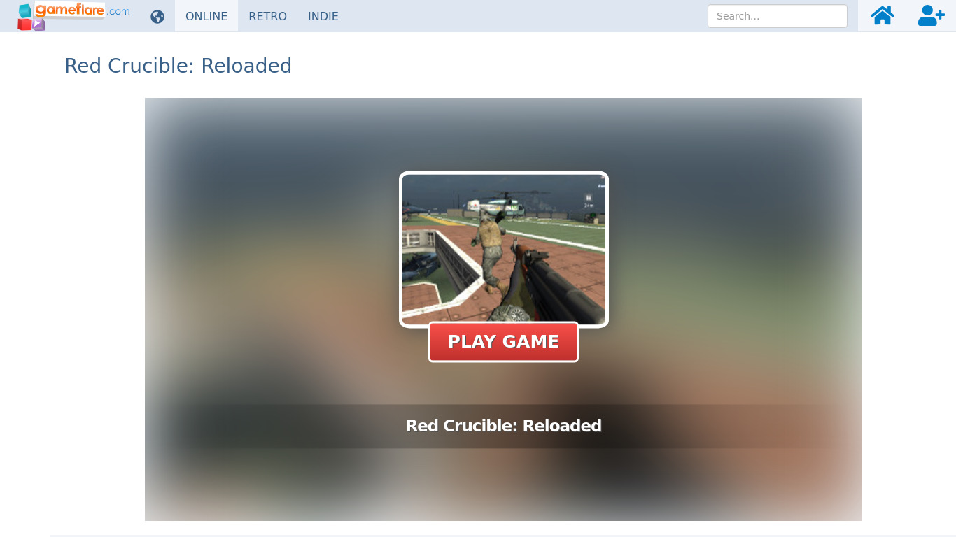 Red Crucible Reloaded Landing page