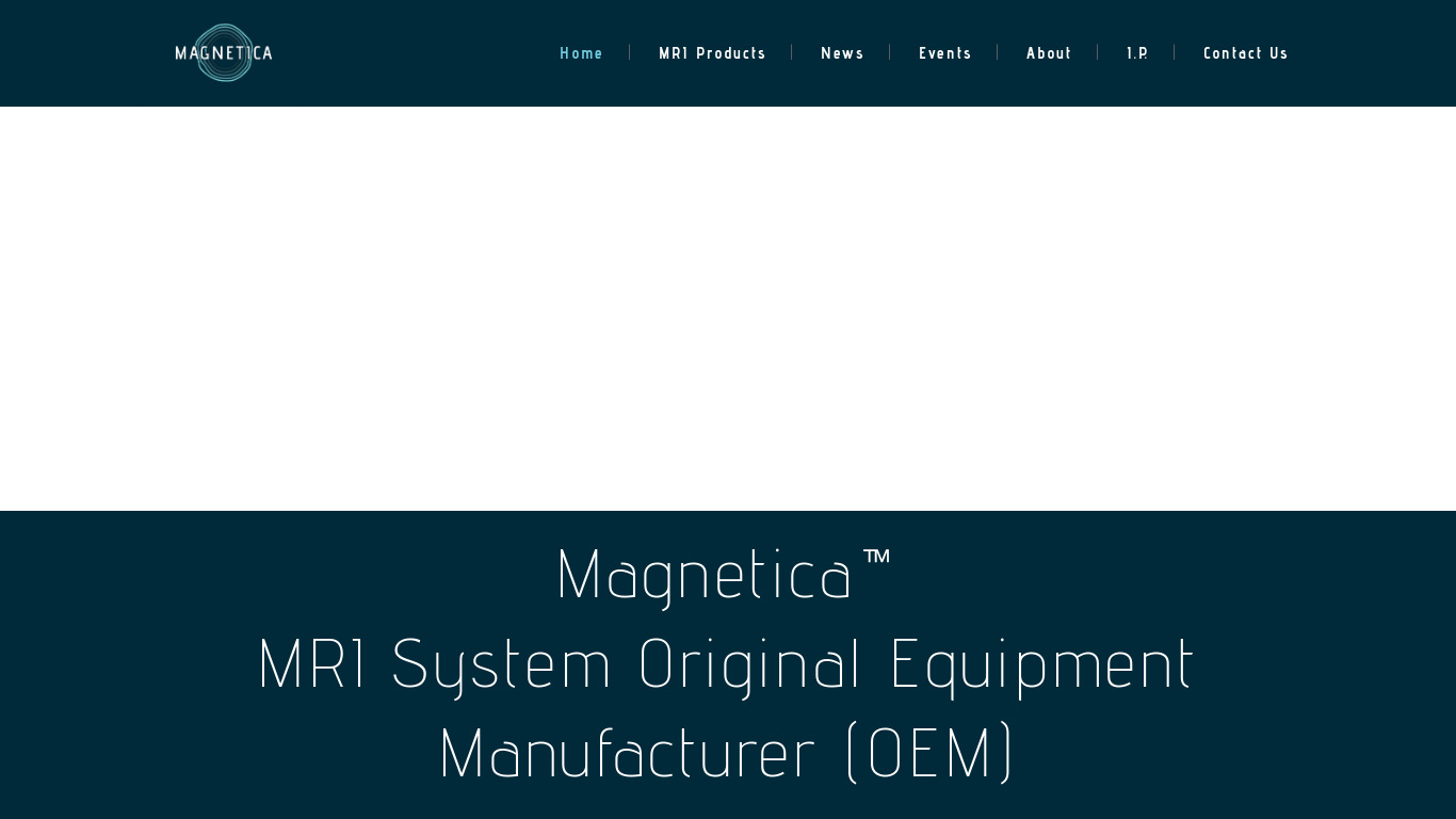 Magnetica Landing page