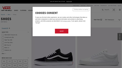 Vans Perforated Slip Ons image