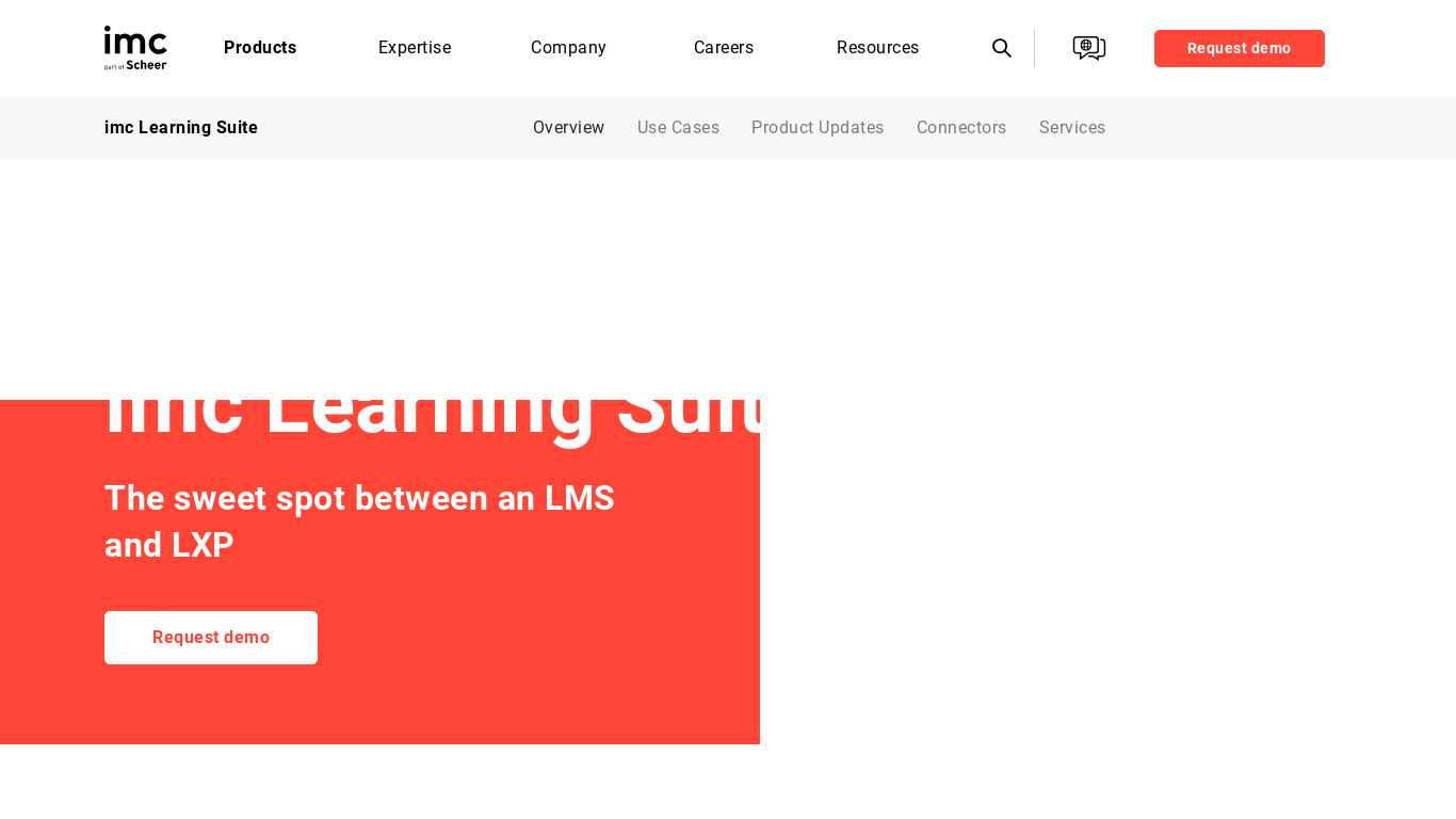 IMC Learning Suite Landing page