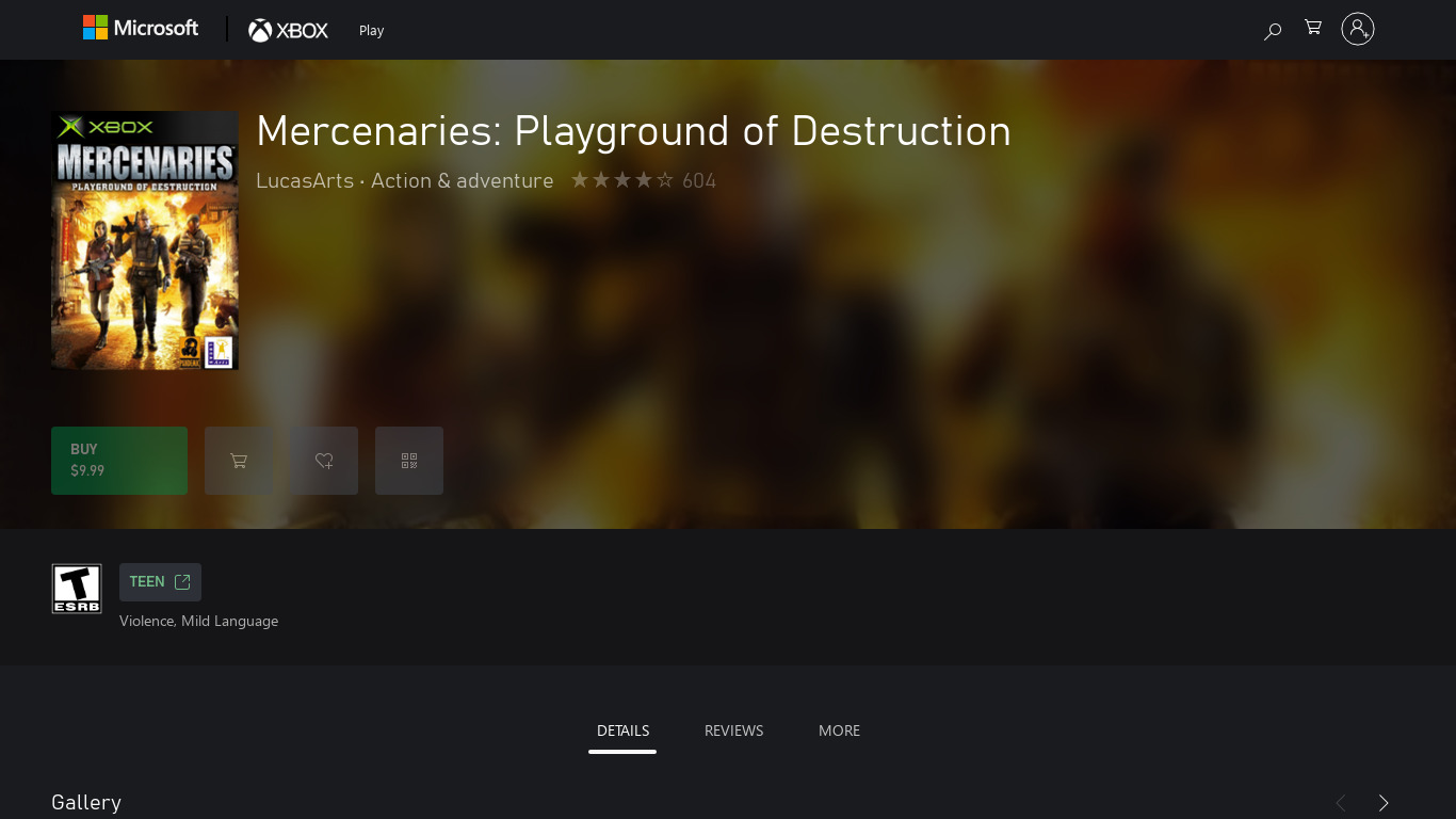 Mercenaries: Playground of Destruction Landing page