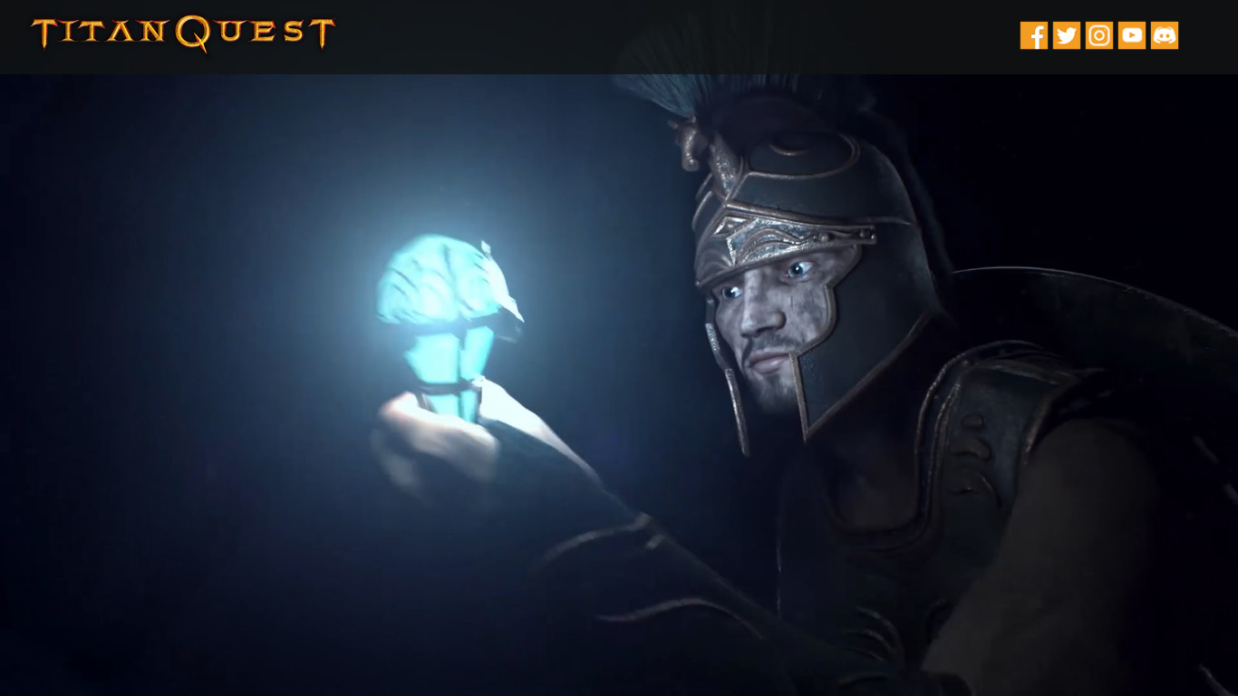 Titan Quest: Immortal Throne Landing page
