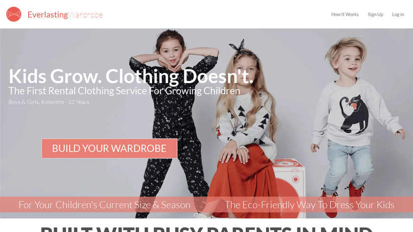 Everlasting Wardrobe Landing Page