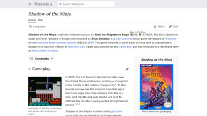 Shadow of the Ninja image