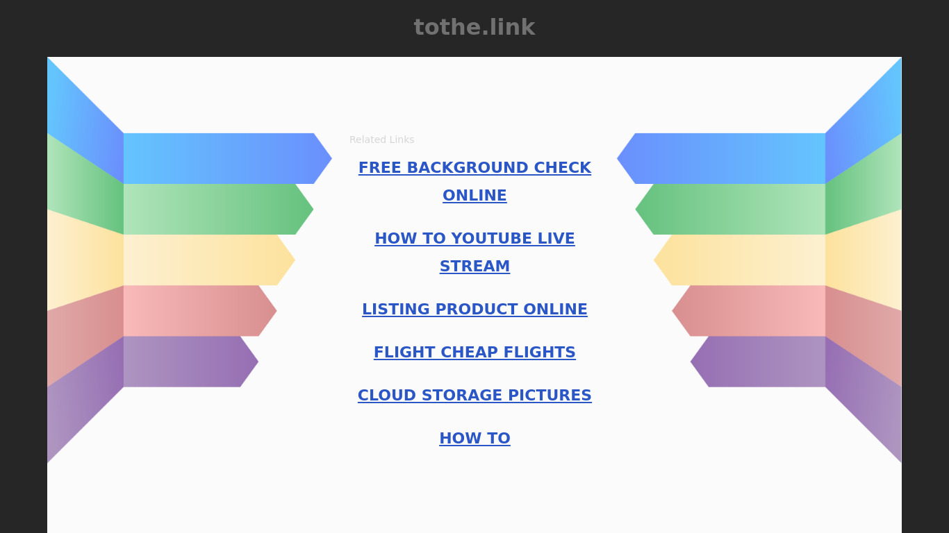 tothe.link Landing page