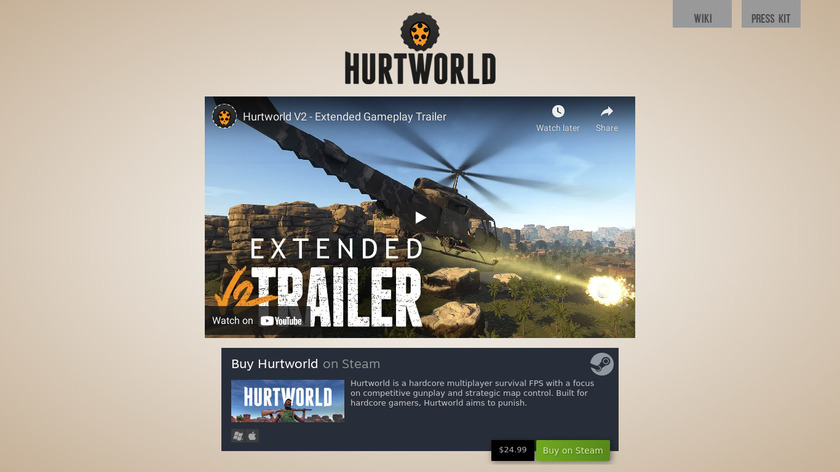 Hurtworld Landing Page