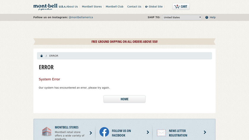 Montbell U.L.Trekking Umbrella Landing Page