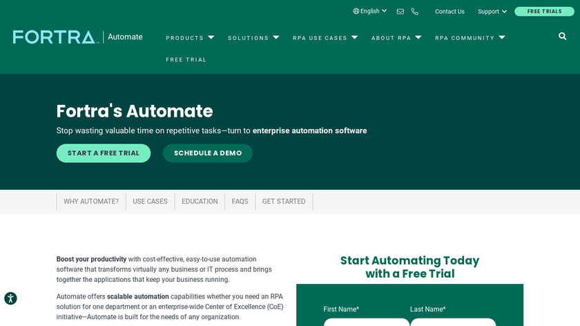 HelpSystems Automate Landing Page