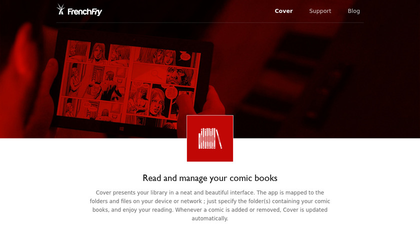 Cover Comic Reader Landing Page