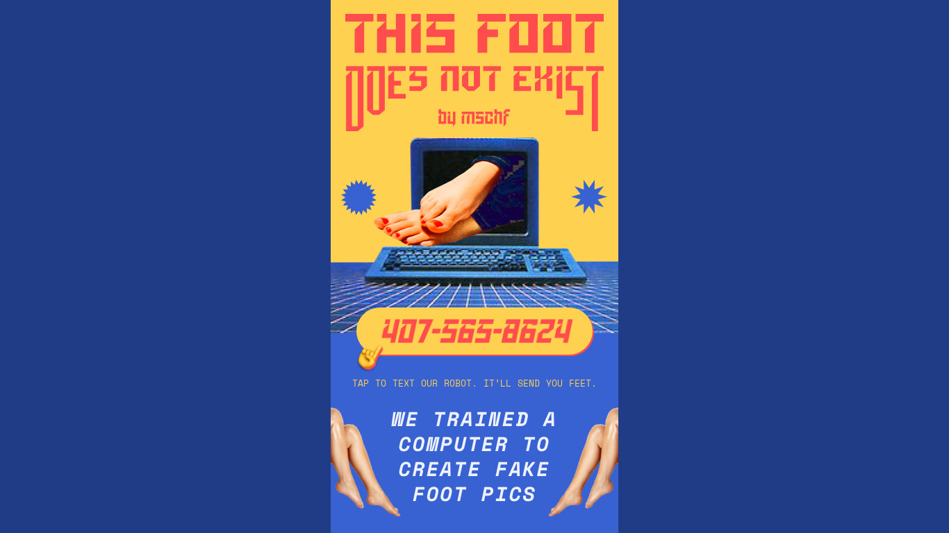 This Foot Does Not Exist Landing page