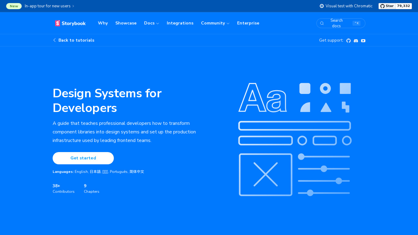 Design Systems for Developers Landing page