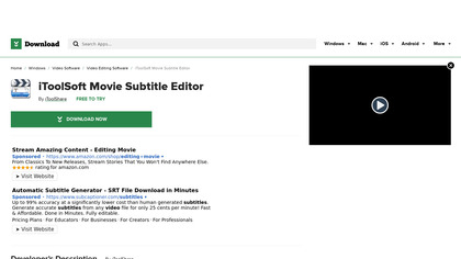 iToolSoft Movie Subtitle Editor image