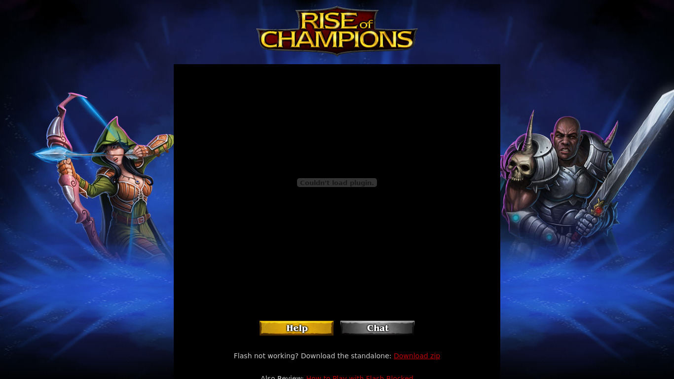 Rise of Champions Landing page