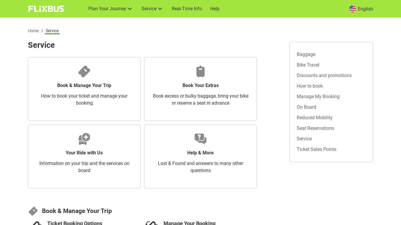 FlixBus Landing page