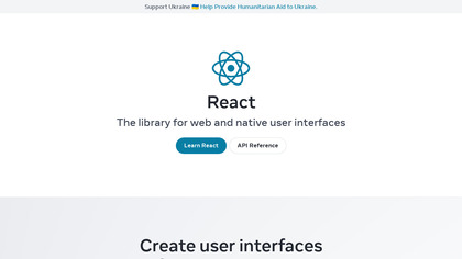 React with pre-made components screenshot