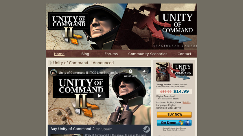 Unity of Command Landing Page