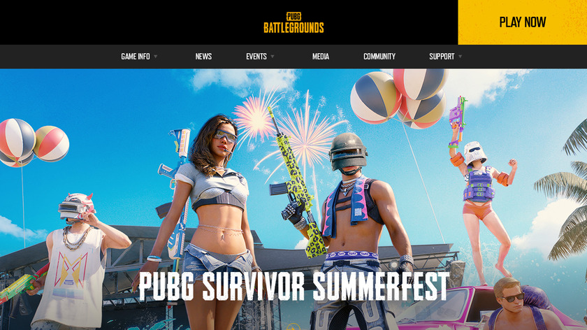 Playerunknown’s Battlegrounds Landing Page