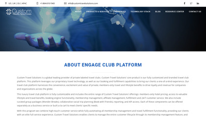 customtravelsolutions.com Engage Club Platform image