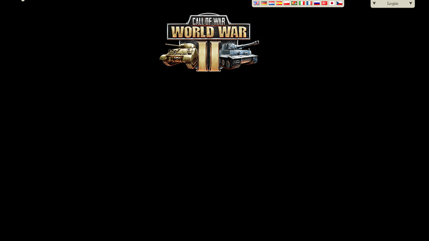 Call of War Landing Page