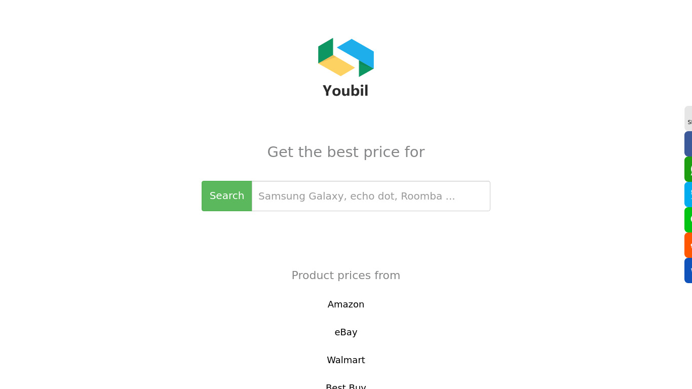 Youbil Landing page