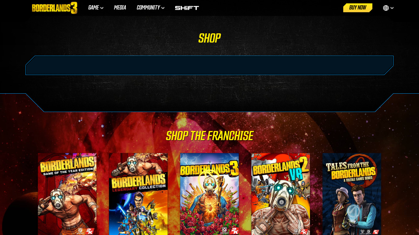 Borderlands: The Handsome Collection Landing page