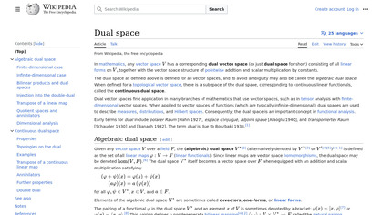 Dual Space image