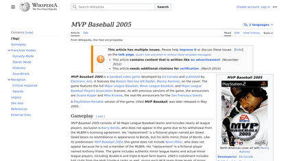 MVP Baseball 2005 image