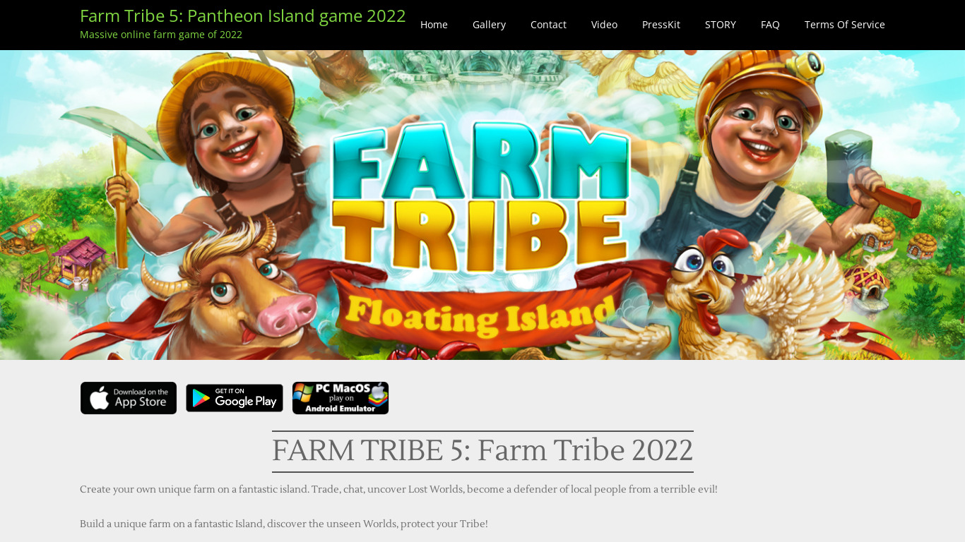 Farm Tribe Landing page