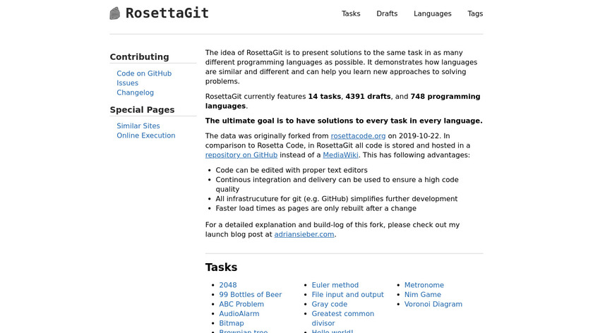 RosettaGit Landing Page