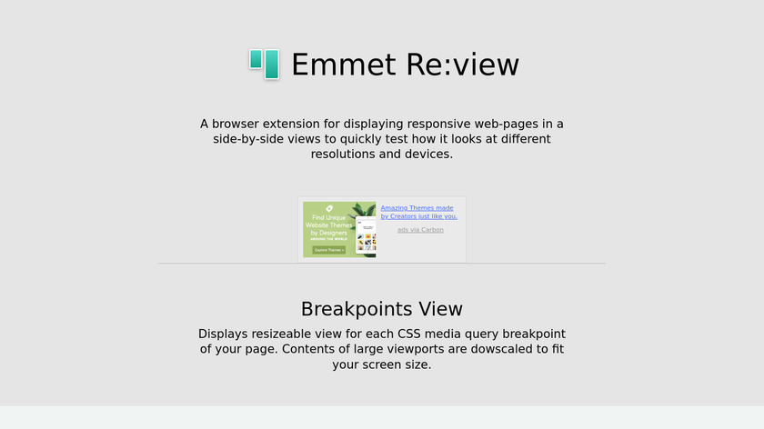 Emmet Re:view Landing Page