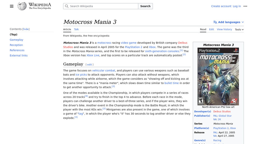 Motocross Mania 3 Landing Page