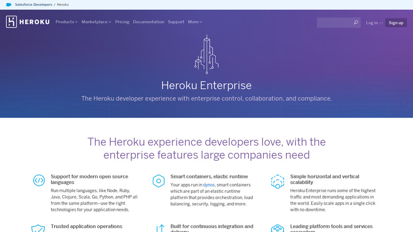 Heroku Enterprise Landing Page
