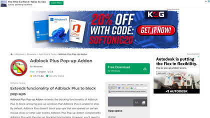 Adblock Plus Pop-up Addon image
