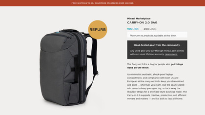 Minaal Carry-on 2.0 Bag (35L) image