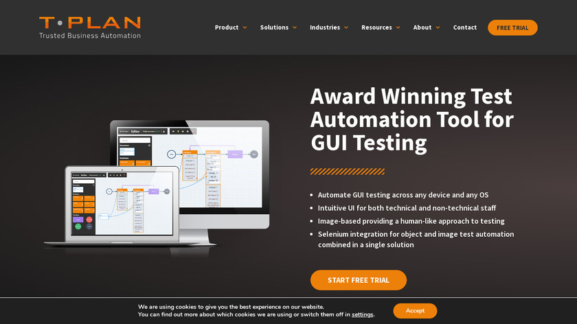T-Plan Robot Landing Page