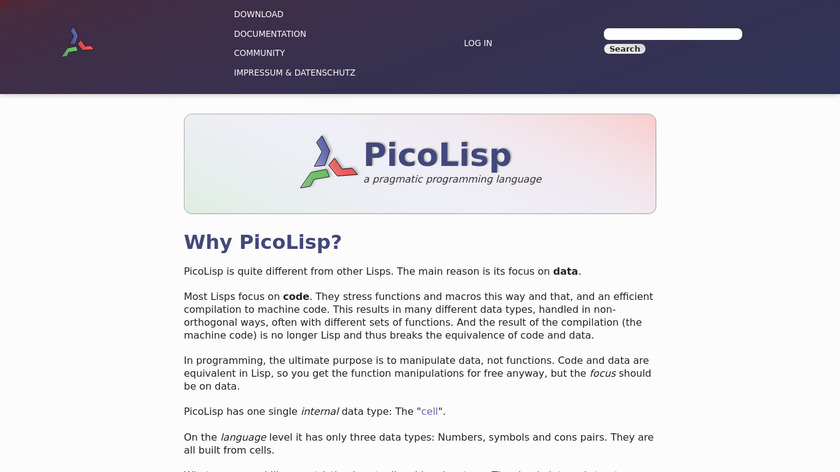 PicoLisp Landing Page
