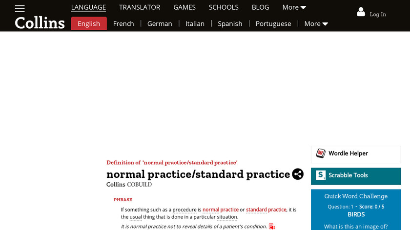 Standard Practice Landing Page