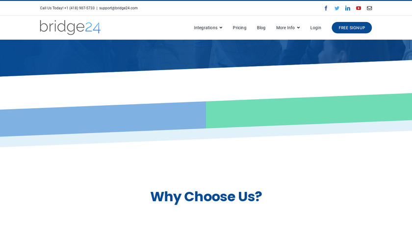 Bridge24 Landing Page