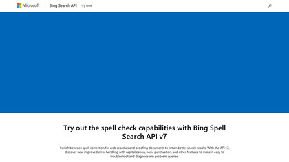 Microsoft Bing Spell Check API image