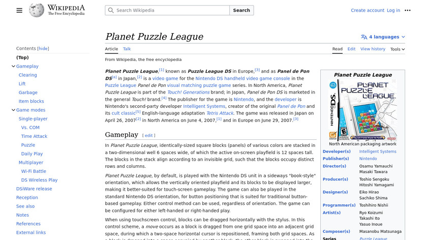 Planet Puzzle League Landing Page