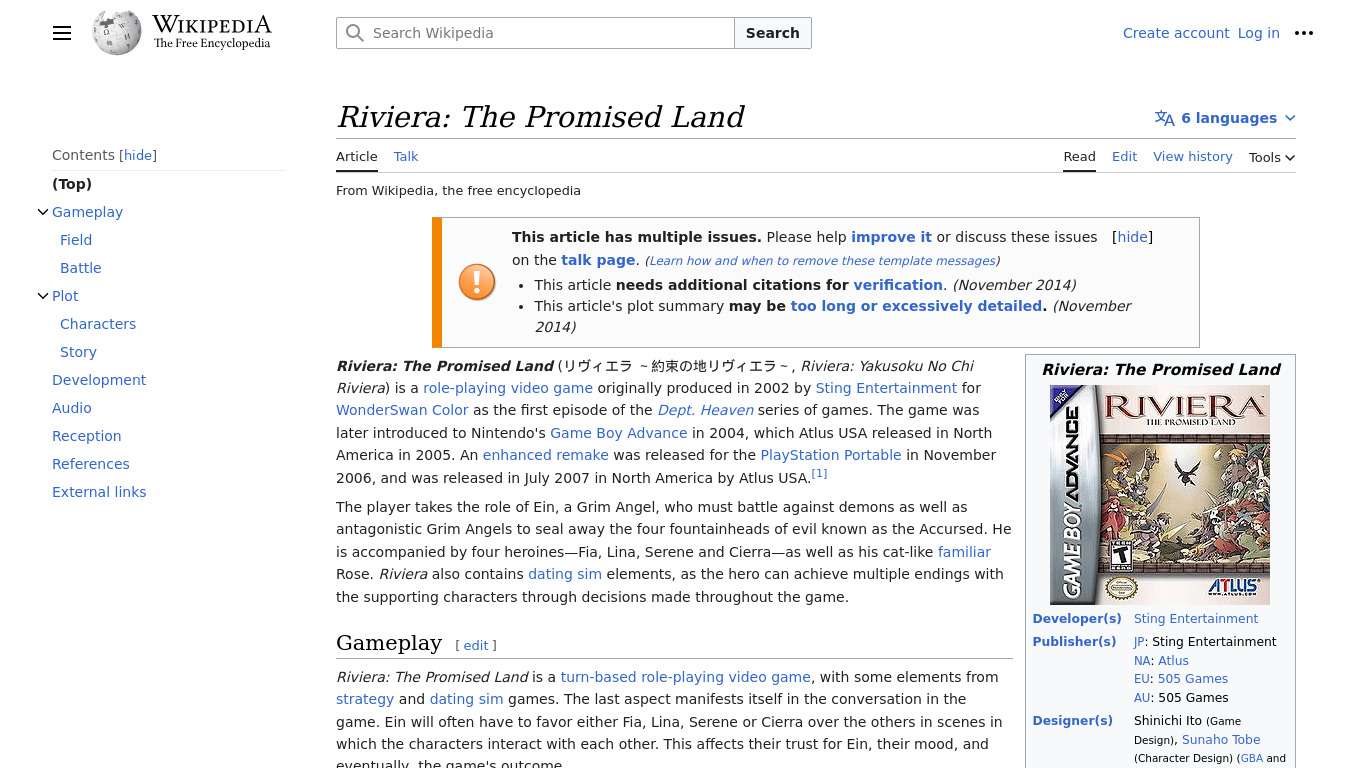 Riviera The Promised Land Landing page