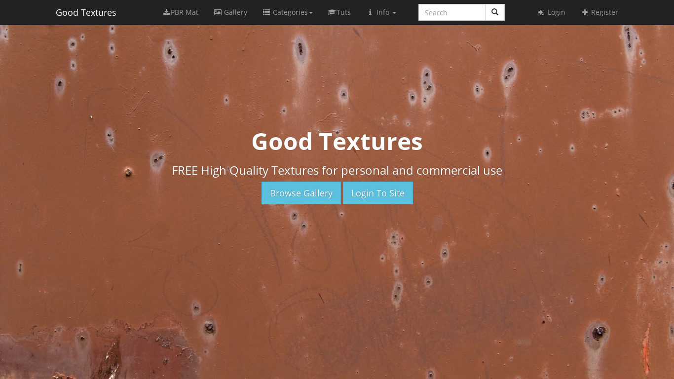 Good Textures Landing page