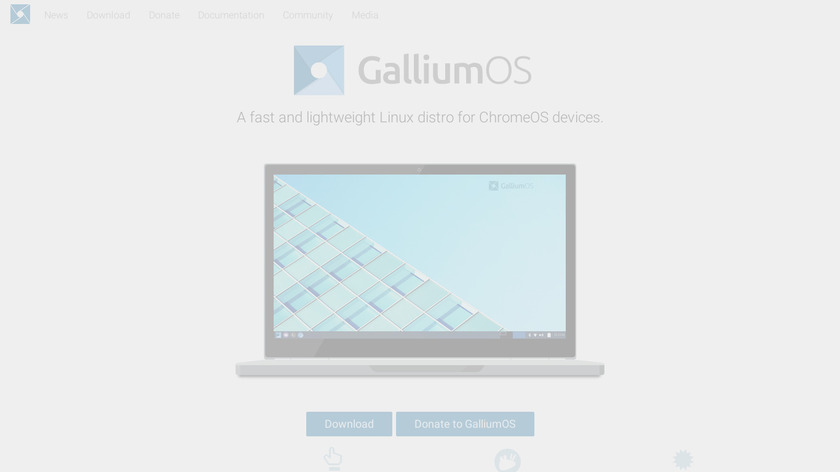 Gallium OS Landing Page
