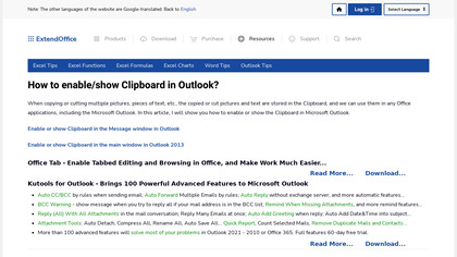 Clipboard for Microsoft Outlook image