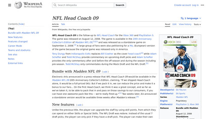 NFL Head Coach 09 image