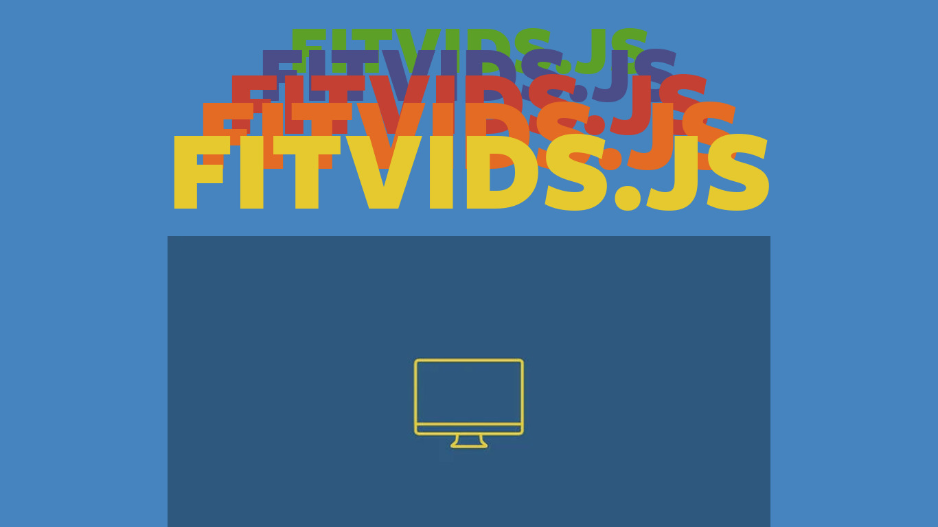 Fitvids.Js Landing page