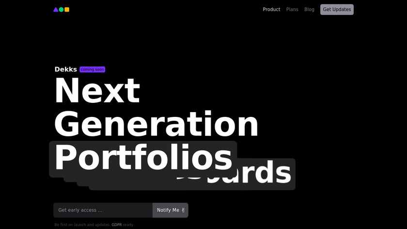 Dekks Landing Page