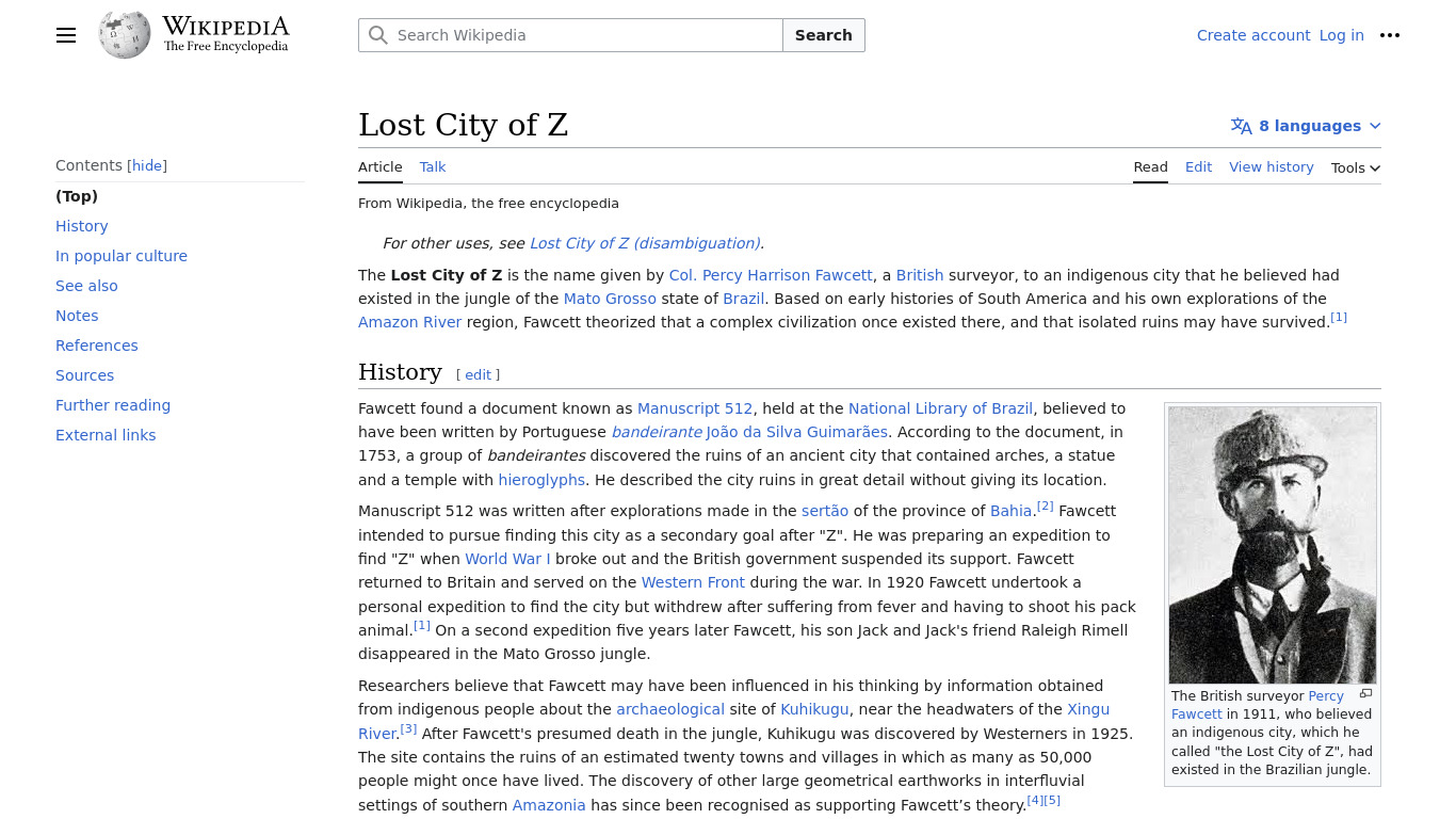 City Z Landing page