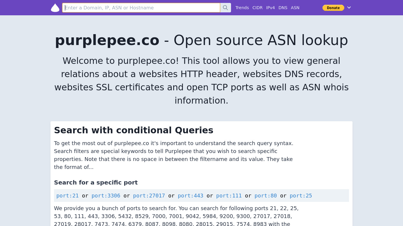 purplepee.co.co Landing page