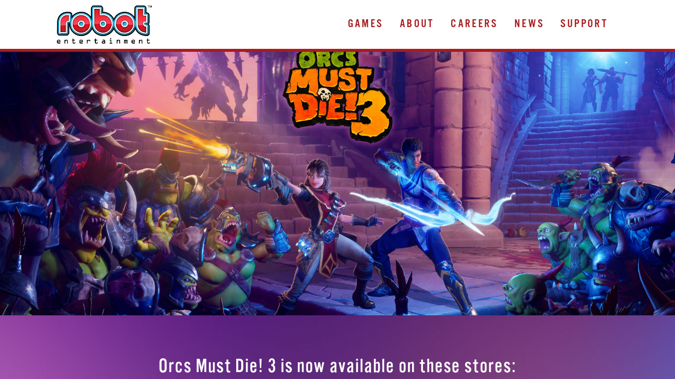 Orcs Must Die! Unchained Landing page